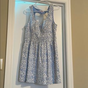 Carolina Blue and White Dress